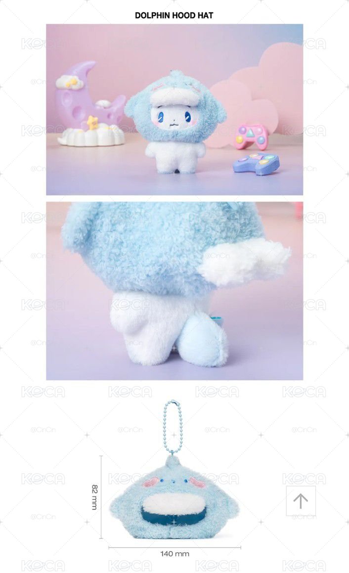 💙💜💗MMMM PLUSH ACCESSORY 娃娃頭套