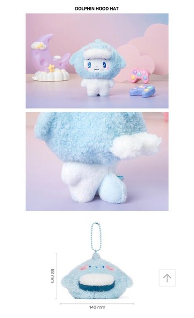 💙💜💗MMMM PLUSH ACCESSORY 娃娃頭套