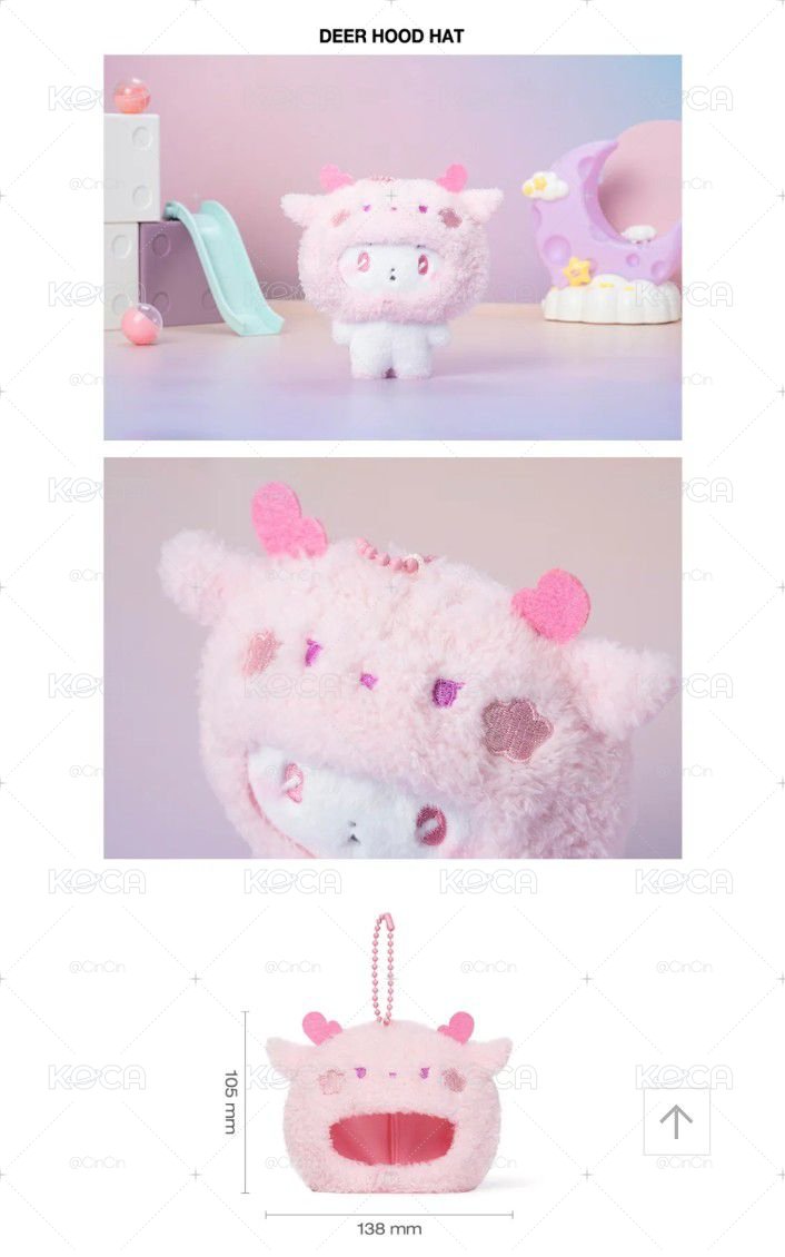 💙💜💗MMMM PLUSH ACCESSORY 娃娃頭套