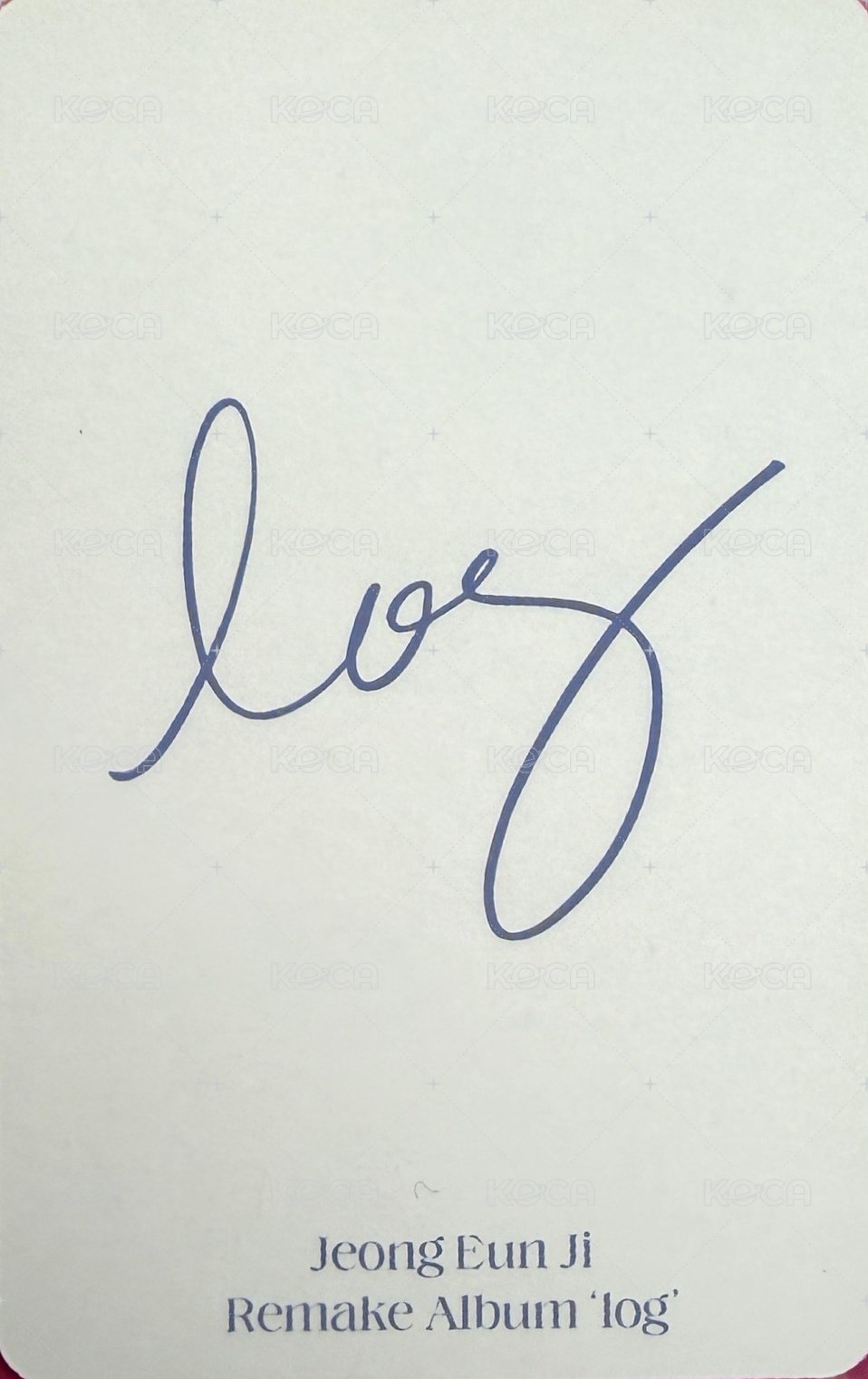 log PLATFORM ver. 專輯卡  背面