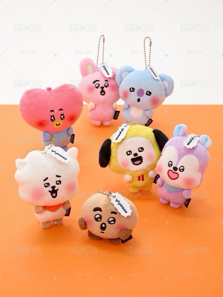 【BTS 全新現貨】BT21 今日心情 心動娃 鑰匙圈 玩偶 娃娃 吊飾