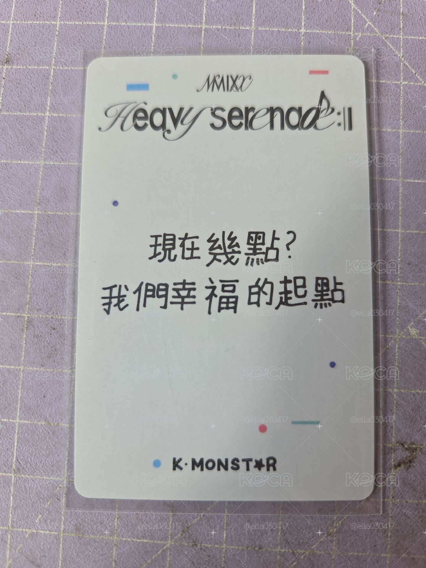 nmixx裴 km高雄簽售 中文卡背