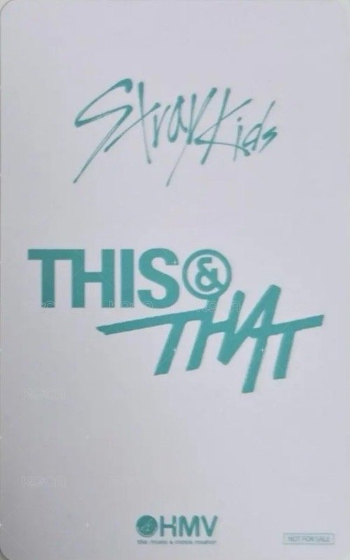 THIS & THAT hmv X版 幸運卡  背面