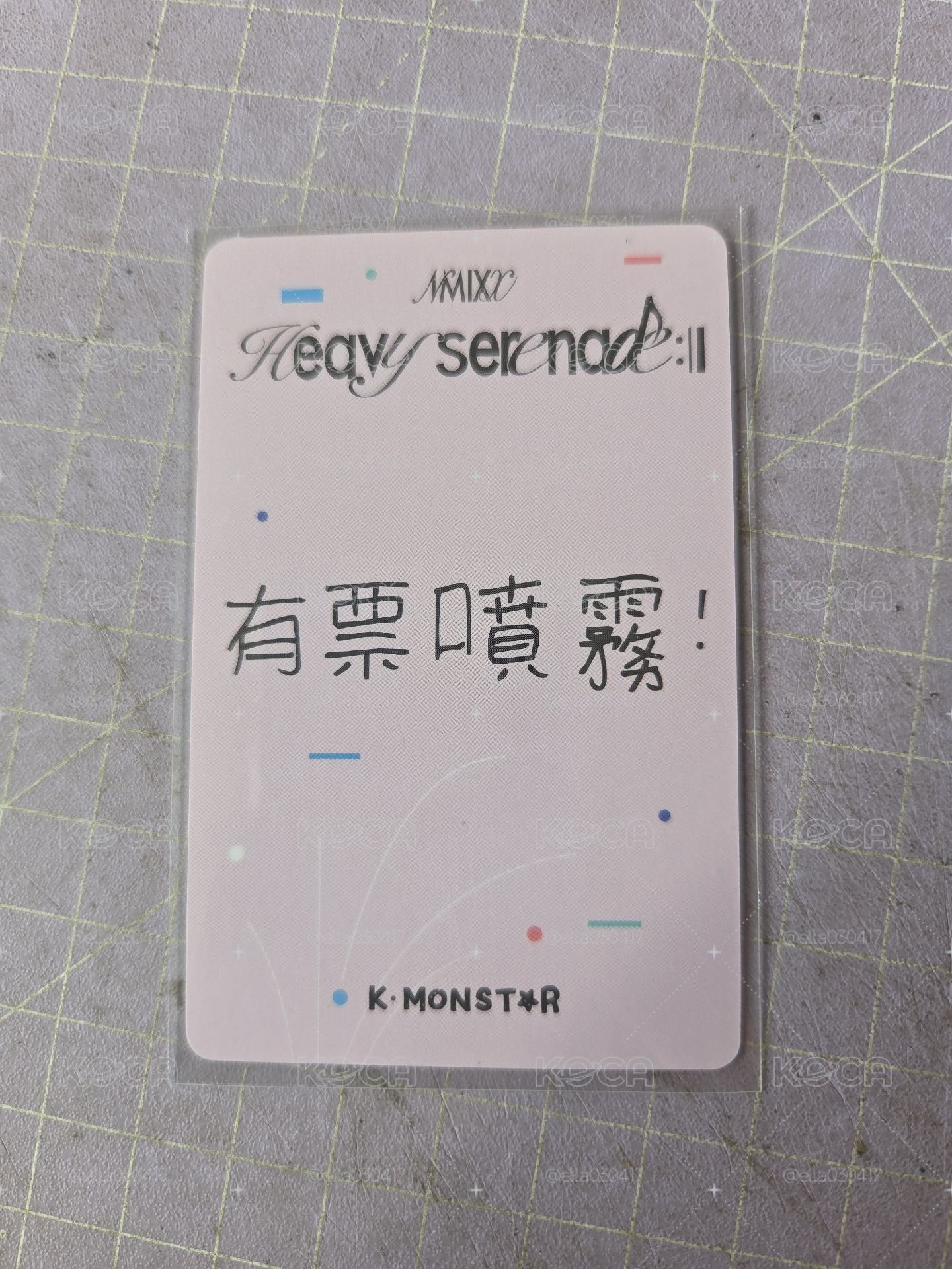 nmixx薛 km合影 中文卡背