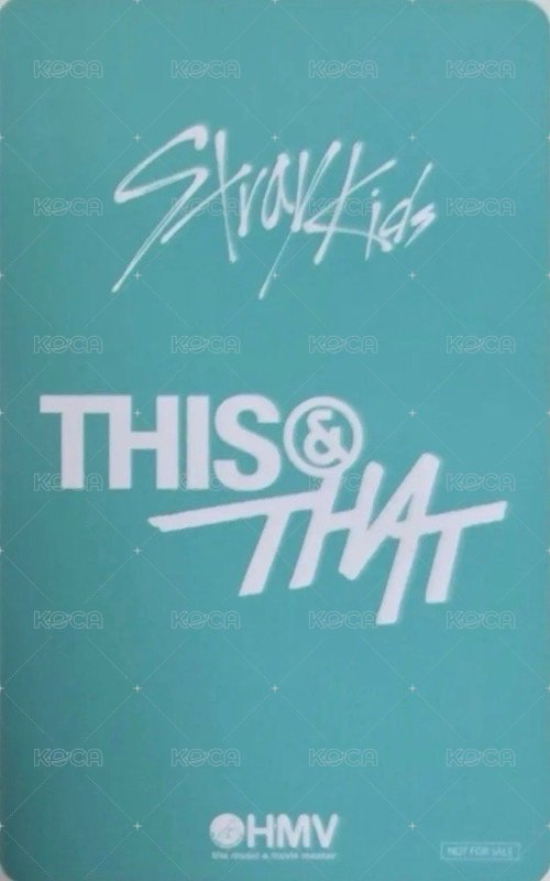 THIS & THAT hmv B版 特典卡  背面
