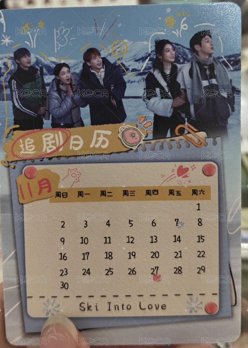 國王 隨機卡 追劇日曆卡 11月 背面