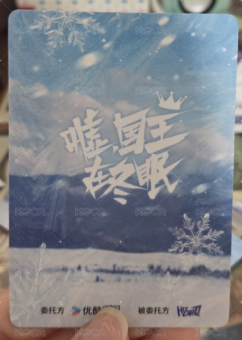 國王 隨機卡 飞雪卡 姜南风&老烟 滑雪 背面