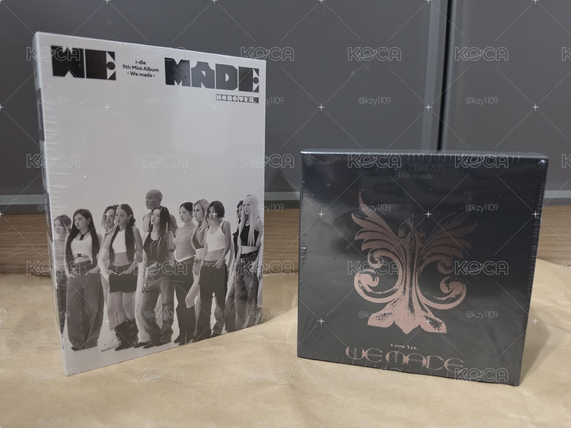 i-dle 迷你專輯九 A&B版 日本橫濱特典卡 未拆專