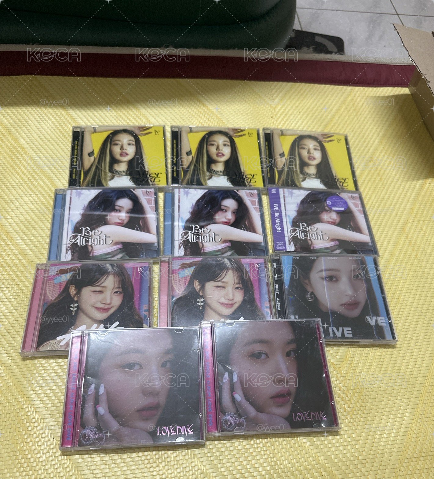 IVE 張員瑛單封空專+小卡（after like be alright alive I’ve love dive)