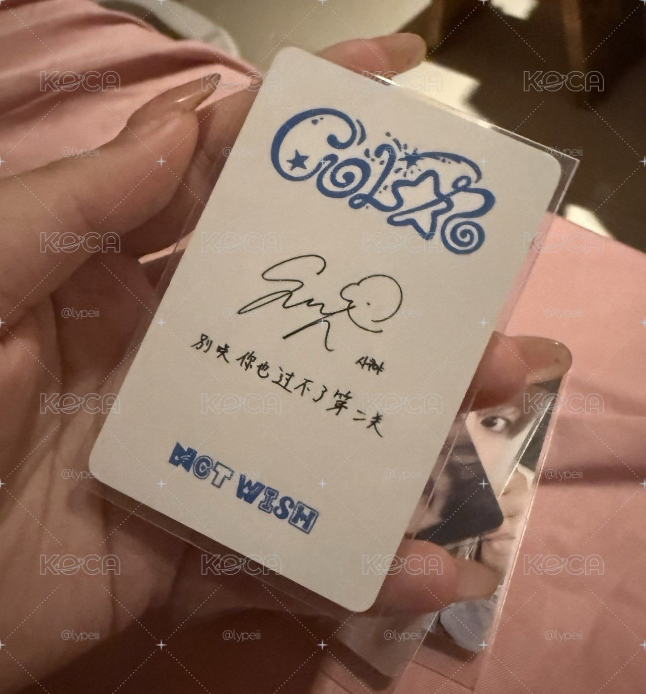 NCT Wish 中背小卡 Sion Jaehee Ryo sakuya