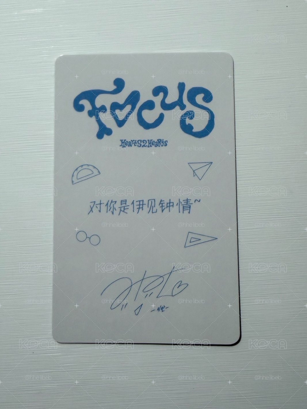 Ian Focus kms 2.0 簽售卡 「對你是伊見鍾情」
