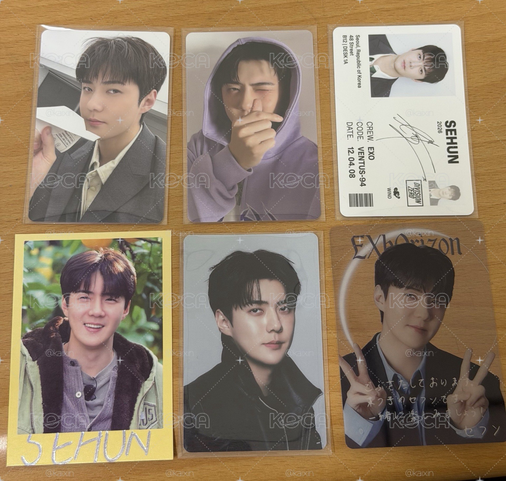 Sehun世勳 高雄簽售中選卡迷你盤