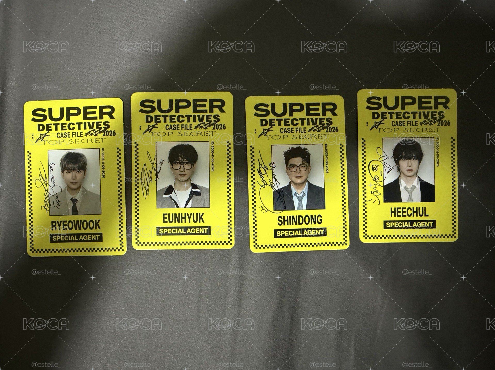 SUPER JUNIOR2026年曆證件小卡