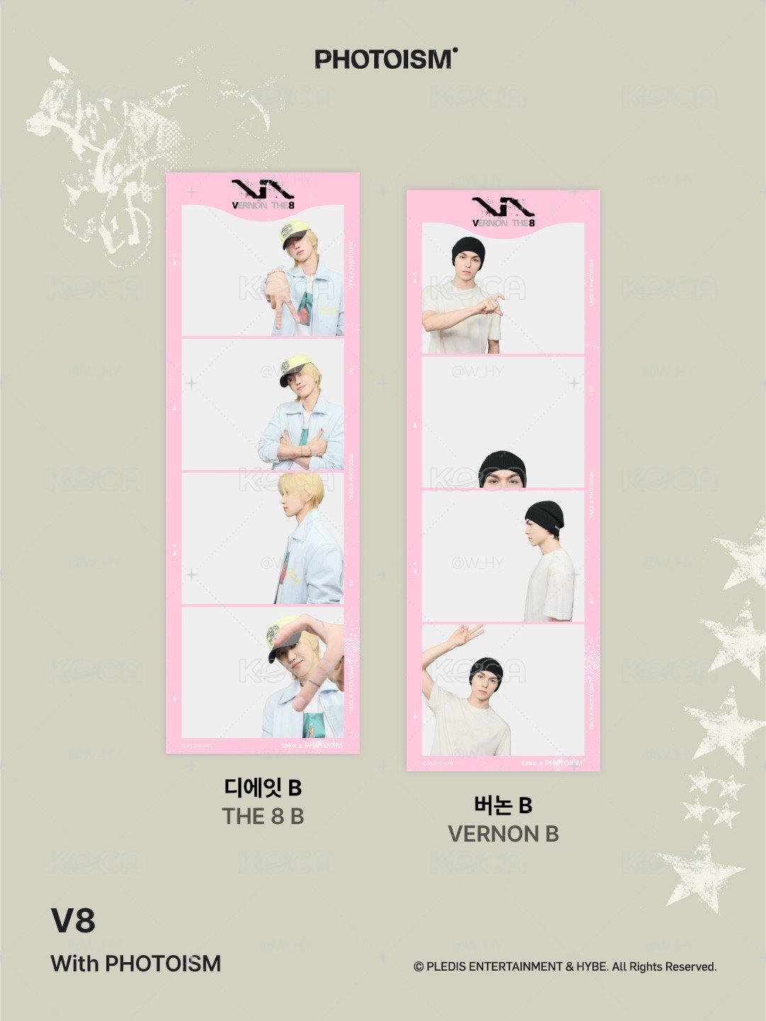 SVT photoism V8 Dino 人生四格
