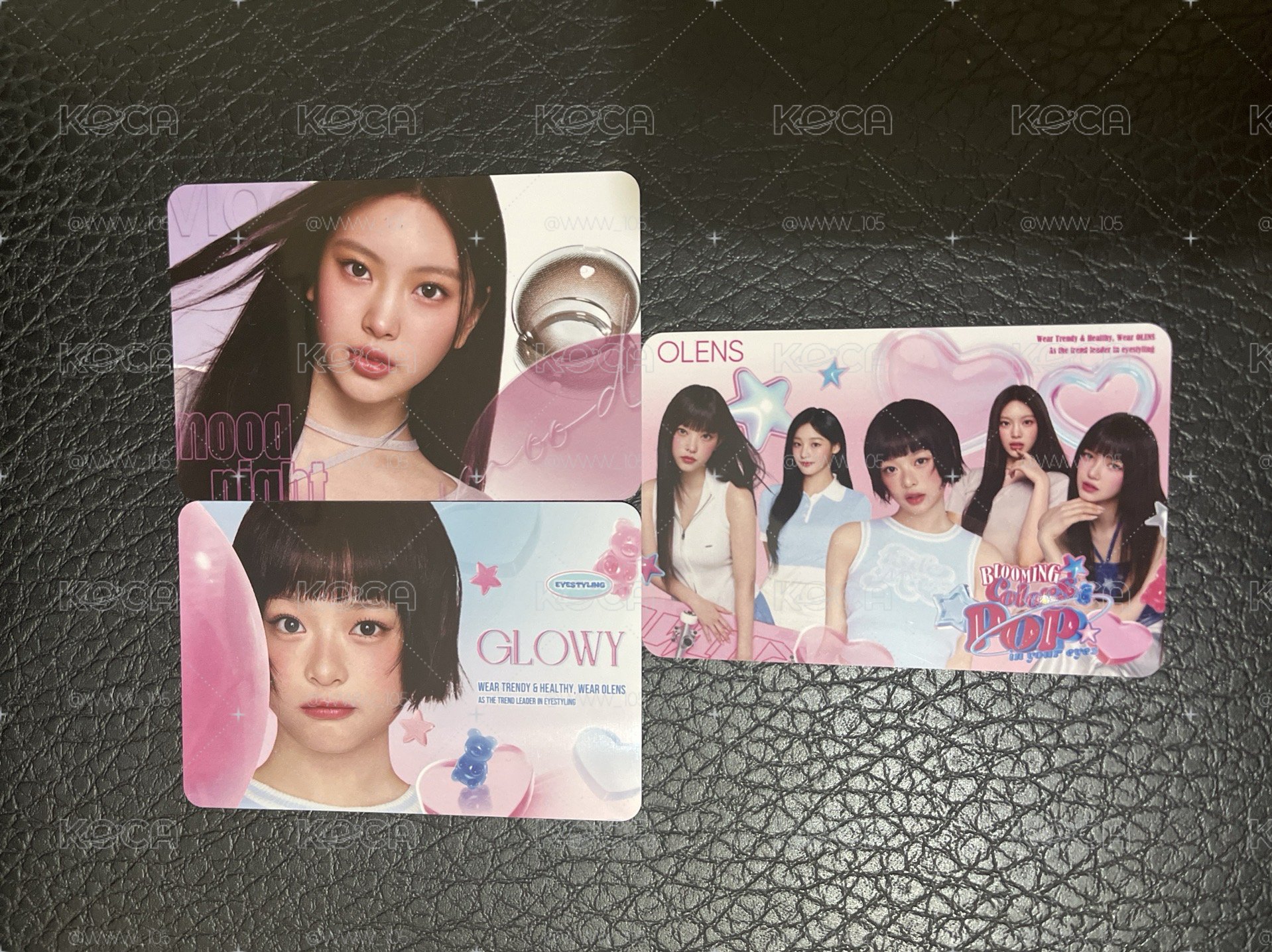 現貨 NewJeans OLENS 代言卡 美瞳卡5.0-hyein、hanni、團卡