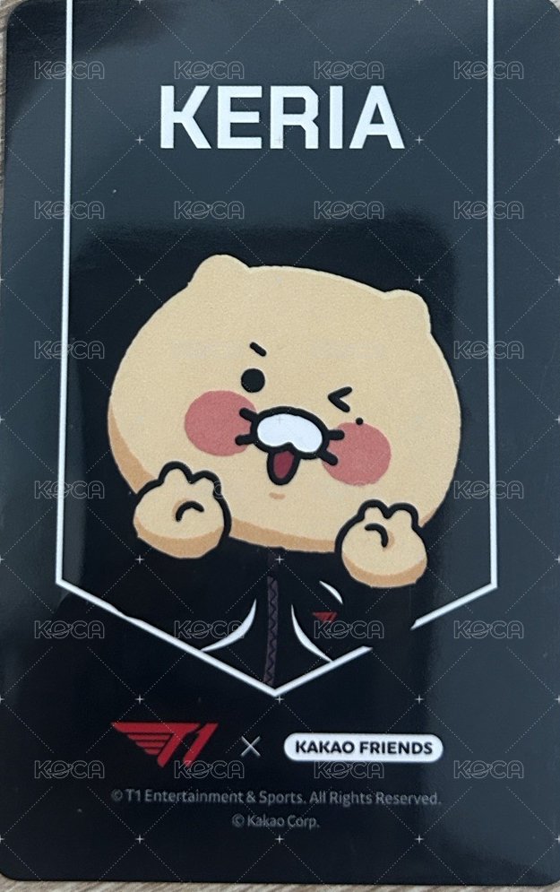 T1 X KAKAO 吊娃 周邊卡  背面