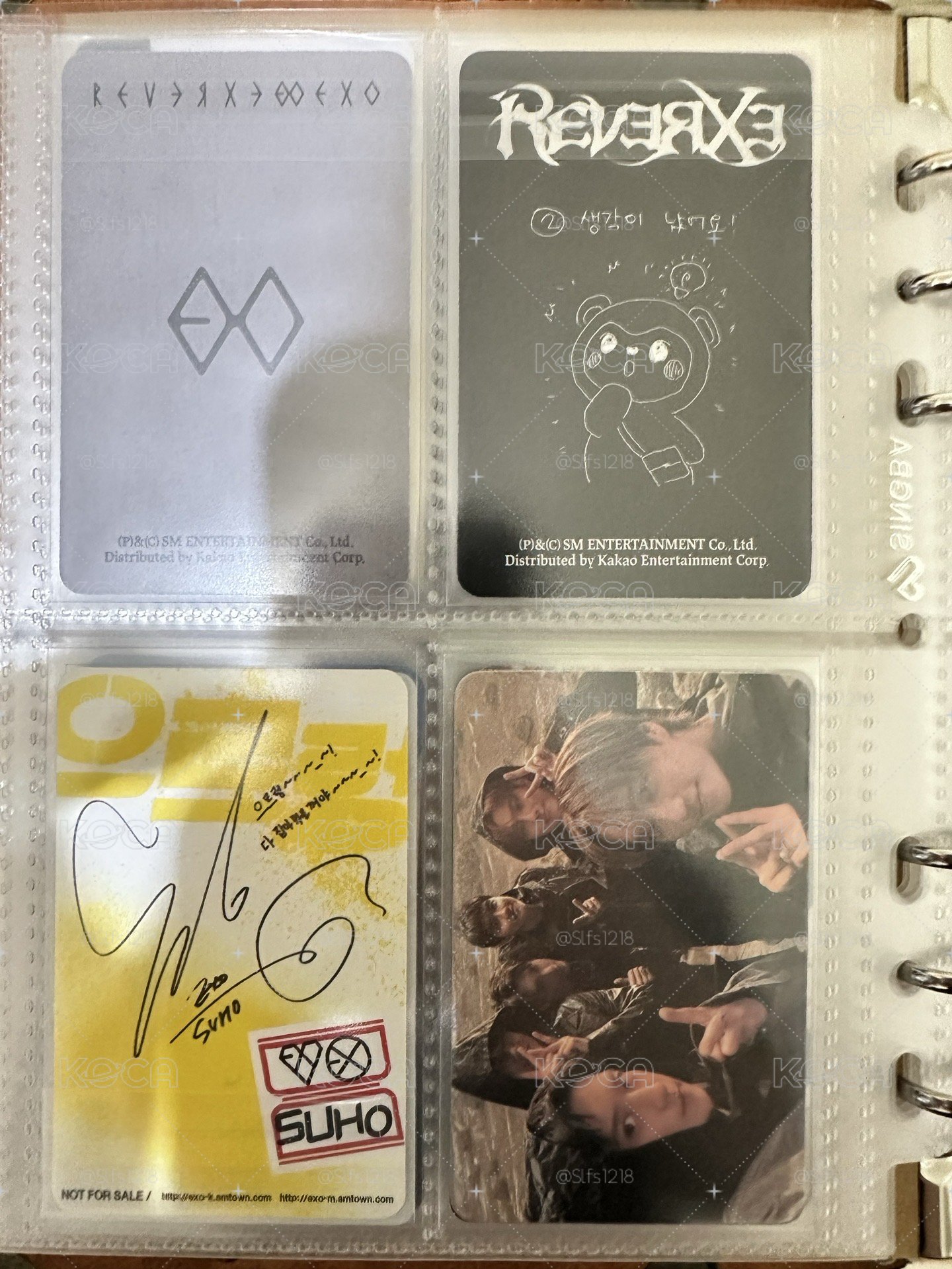 Exo專輯小卡