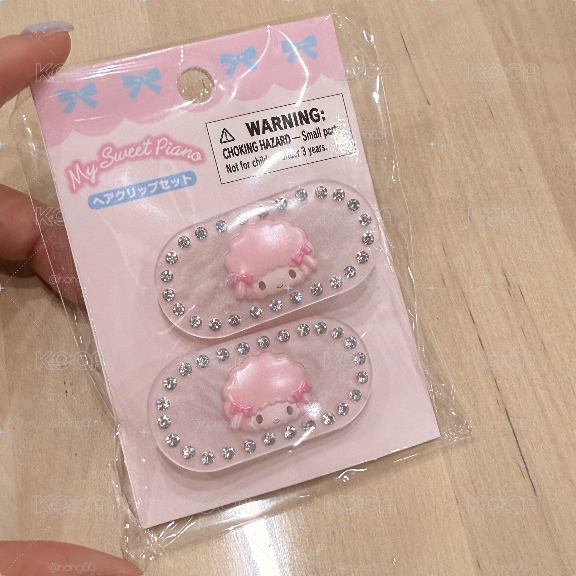 彼安諾 粉色髮夾