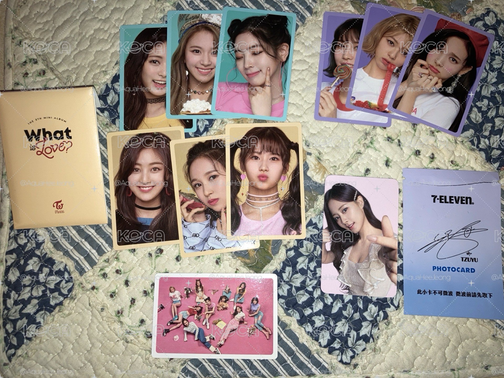 (被跑單重刊)twice迷五預售禮套卡+7-11小卡