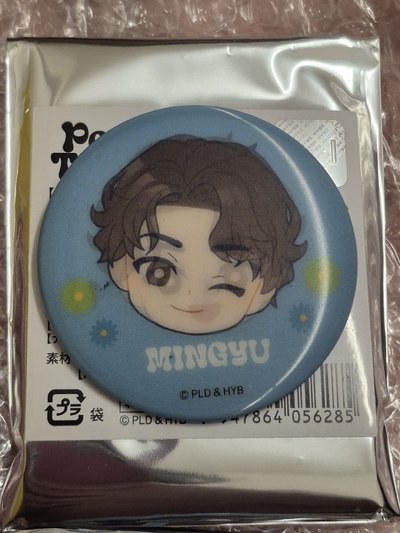 初期傷〈未使用〉迷你摺疊收納盒+吊飾+徽章×2〈合售〉PetiTEEN MINGYUSEVENTEEN
