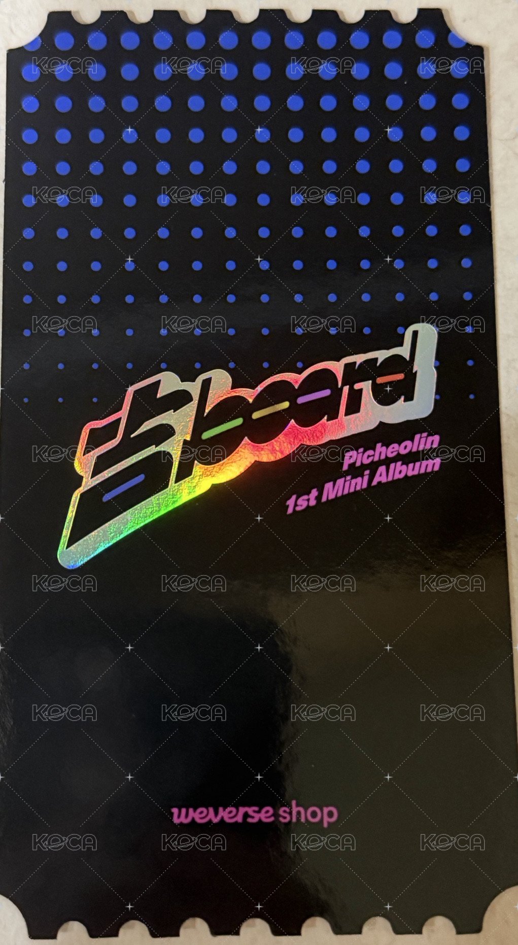 '吉BOARD' wvs USB ver. 預售 票卡  背面