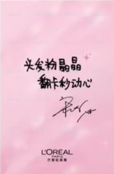 巴黎萊雅 2.0 代言卡 中文卡背 背面