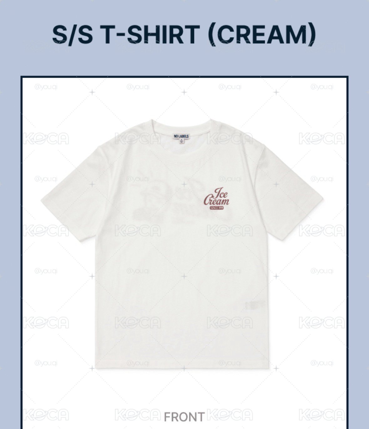 part02快閃店 t-shirt（cream版）