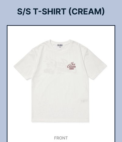 part02快閃店 t-shirt（cream版）