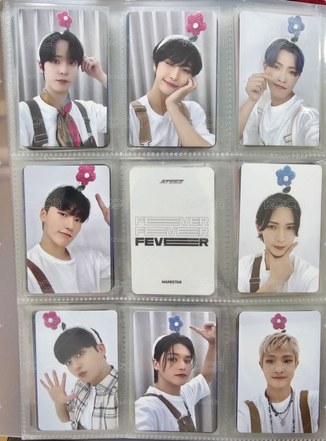 ATEEZ OUTLAW KM 臺灣簽售花花卡一套