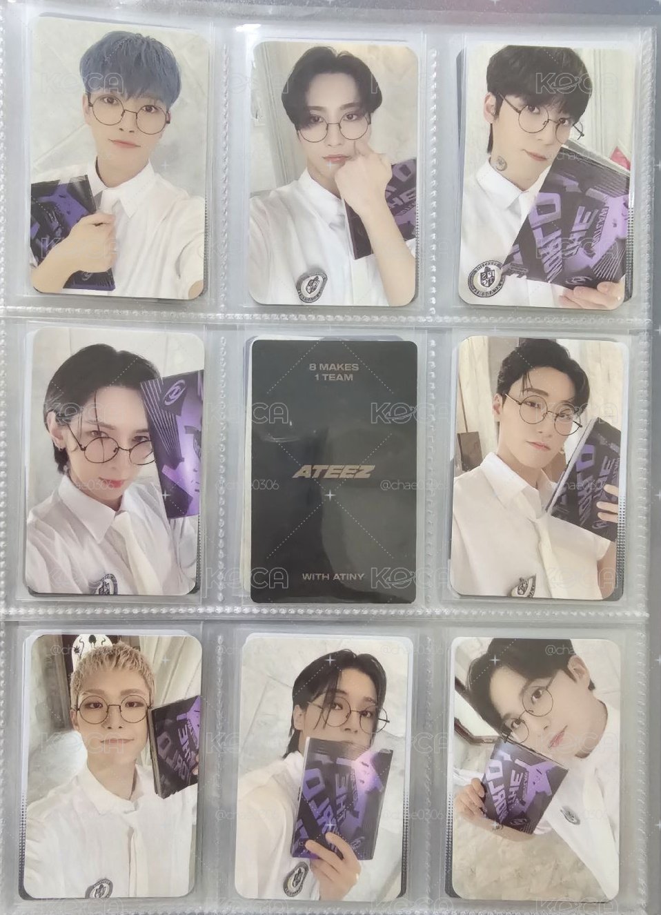 ATEEZ OUTLAW PLATFORM專 眼鏡專卡一套