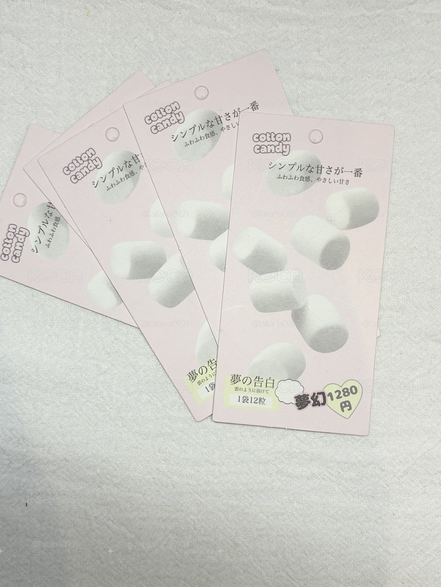棉花糖吊牌*5