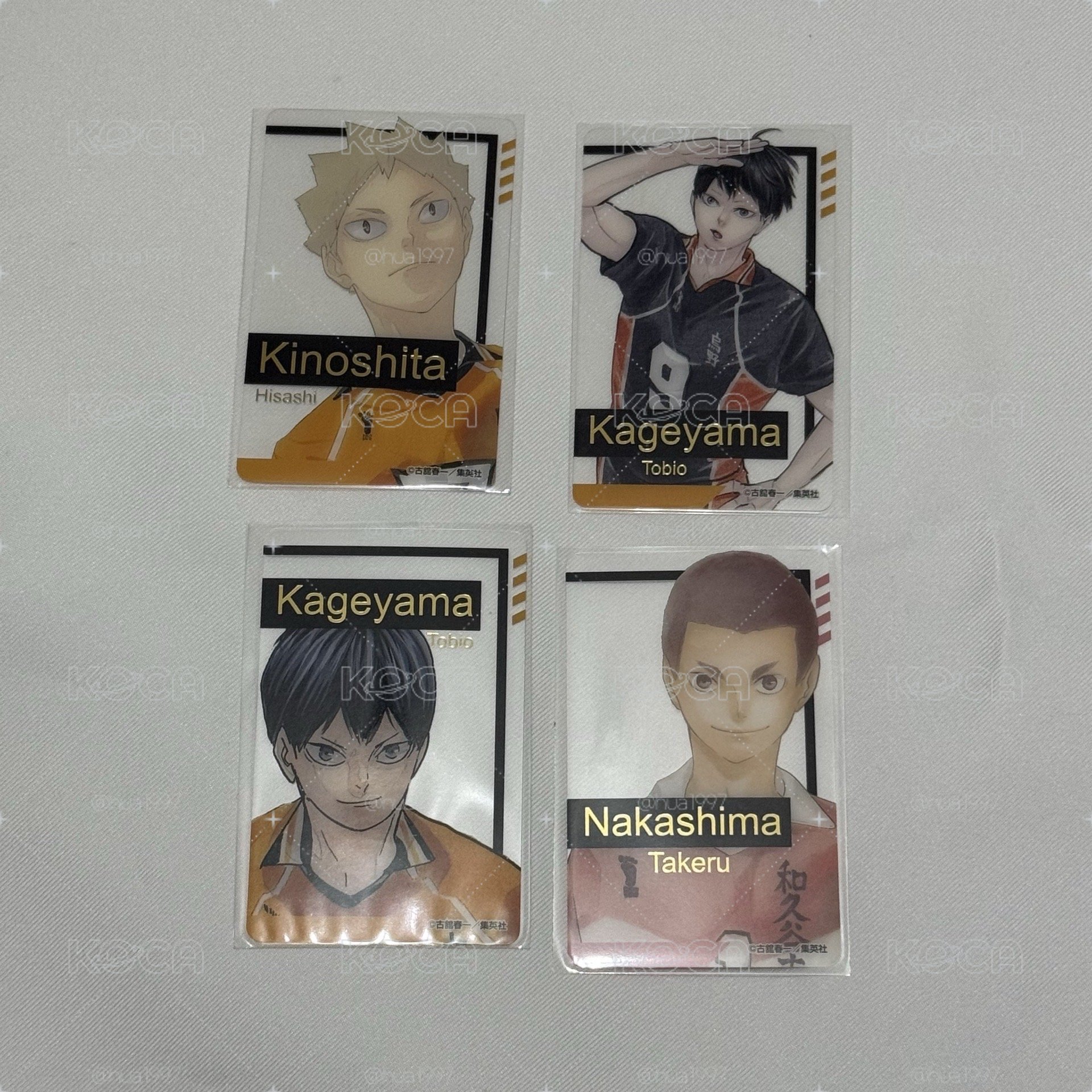 現貨 排球少年 影山飛雄 透明卡燙金卡 fan park 