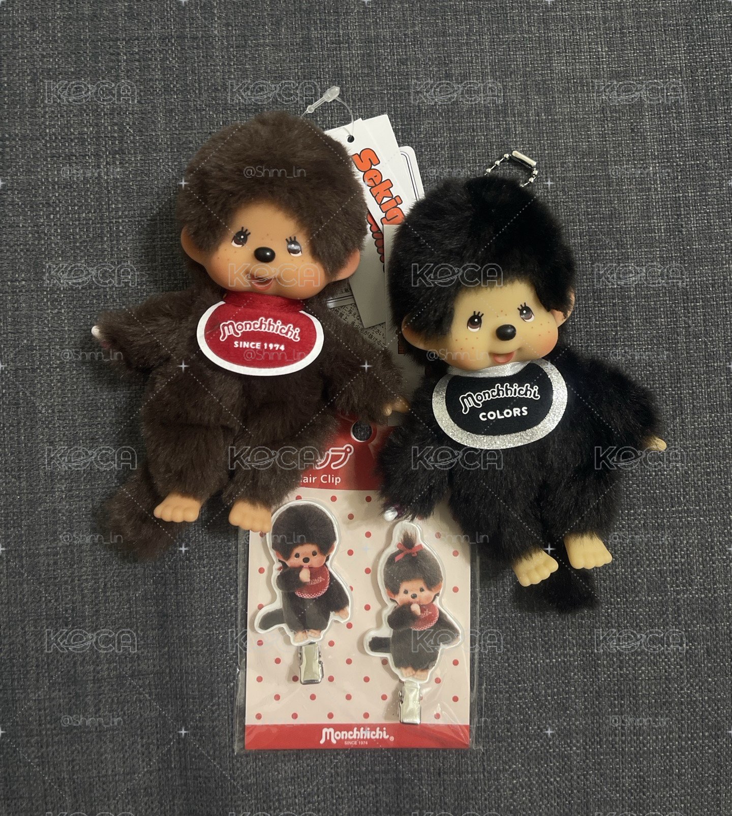 日本購回Monchhichi 趙雨凡同款髮夾&娃