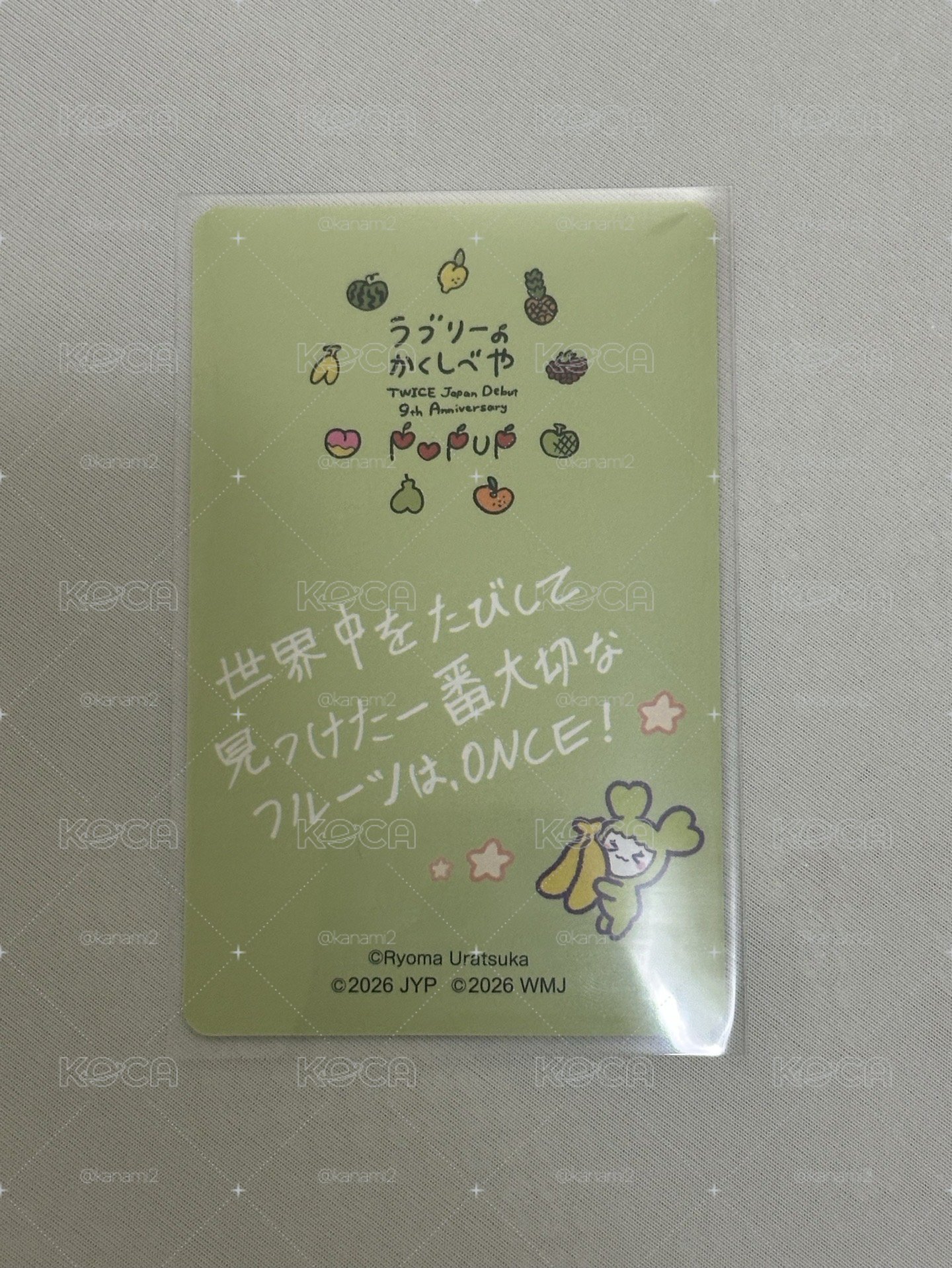 TWICE 日本九週年滿額卡 定延