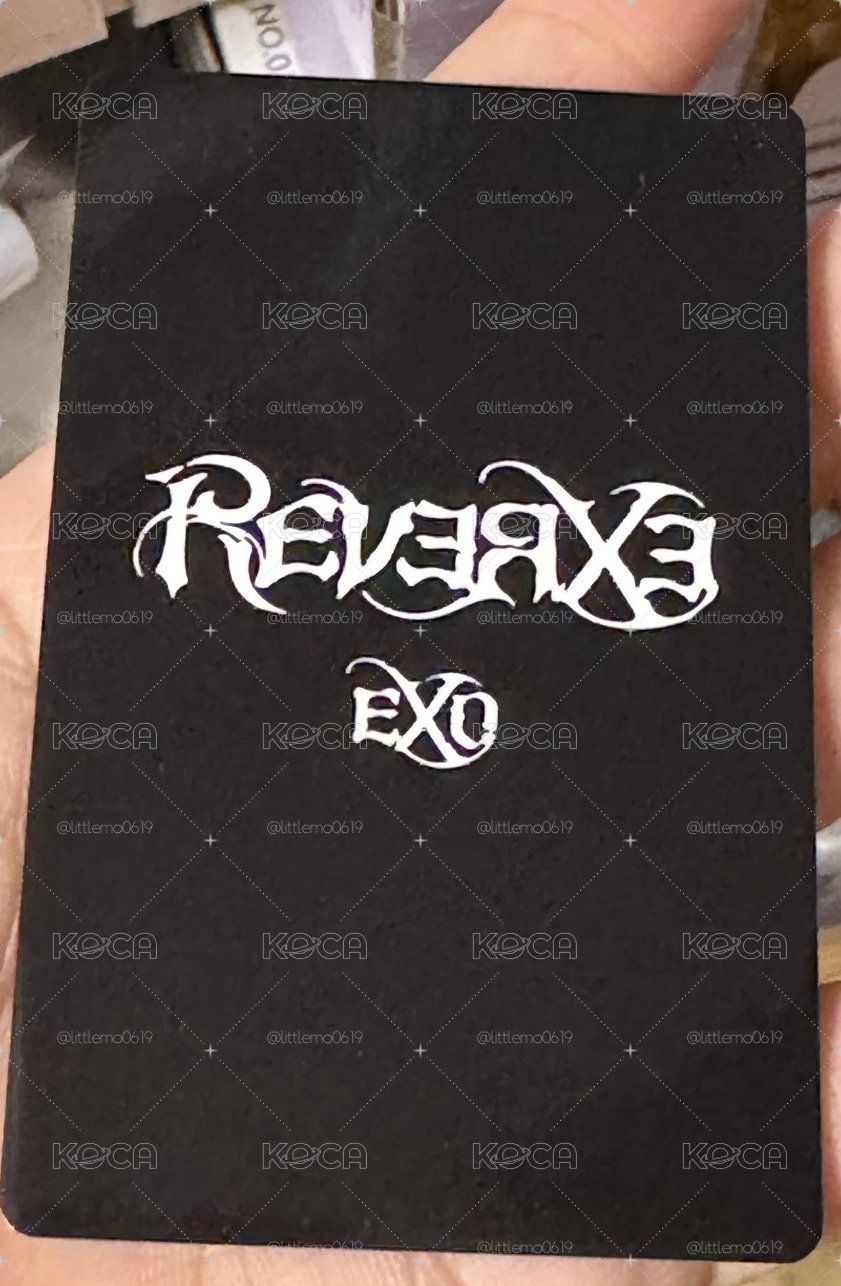 EXO- Reverxe QQ音樂 痛樓2.0 特典卡 團體卡