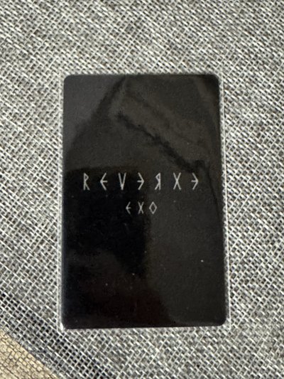 EXO-Reverxe QQ音樂 痛樓1.0 特典卡  團體卡
