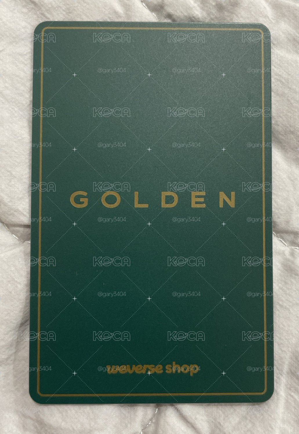 Golden Wvs 特典卡