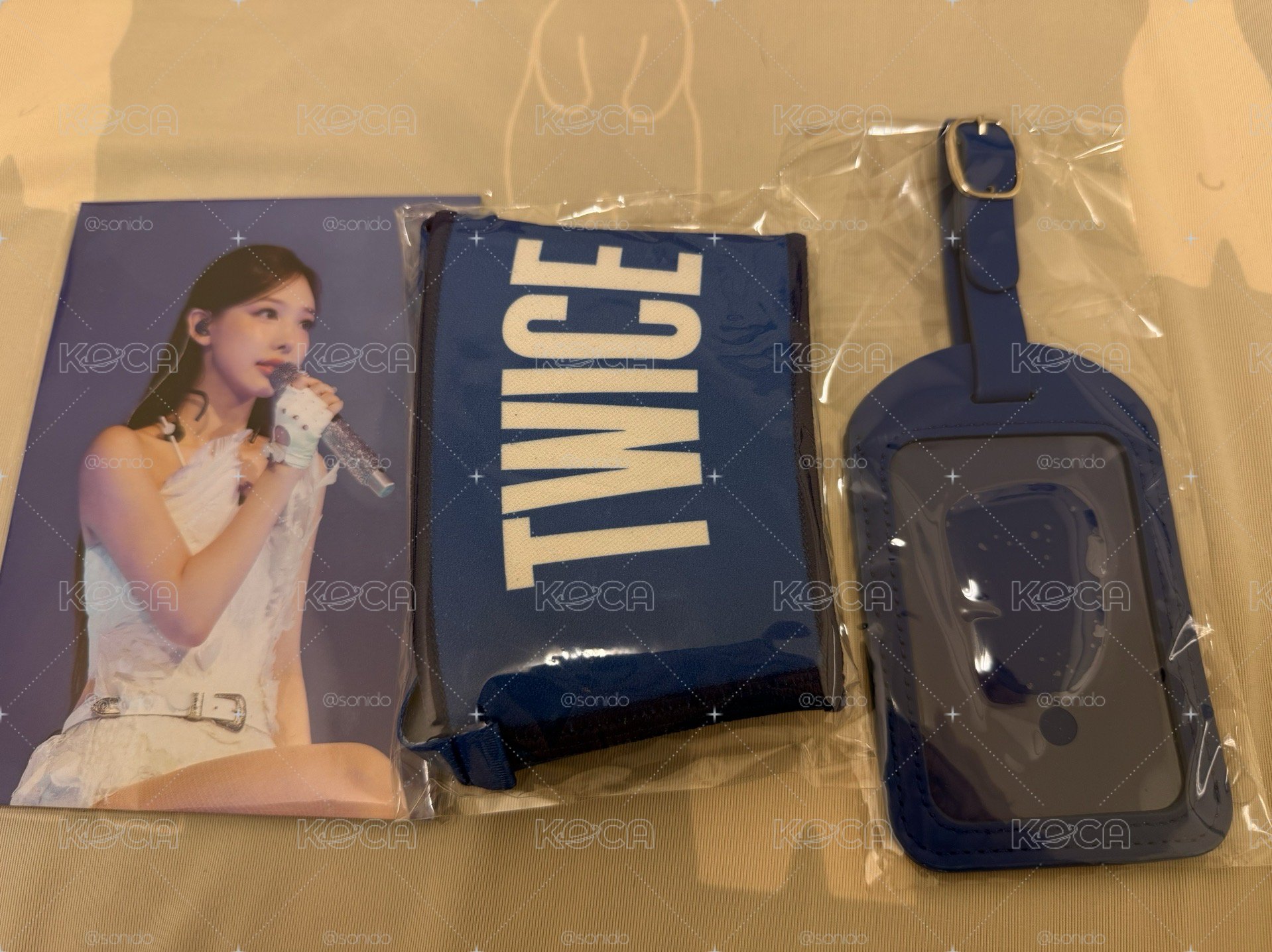TWICE六巡台北場明信片杯套行李吊牌