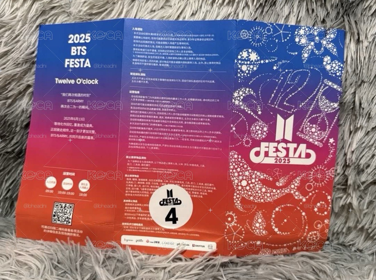 2025 BTS FESTA 小卡+絲巾