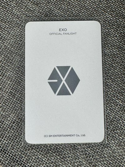 EXO 燦烈愛麗棒手燈小卡