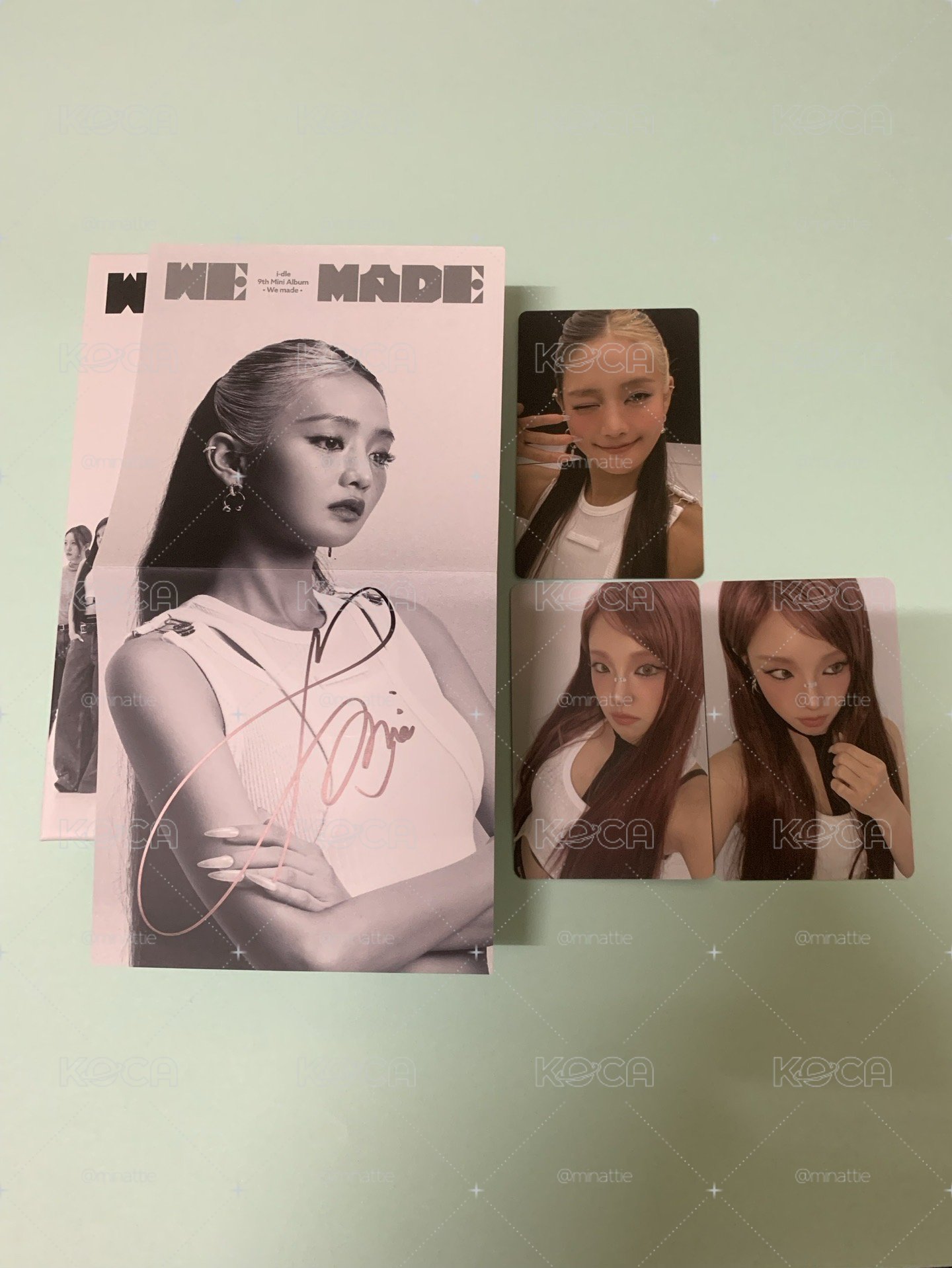 i-dle 美網親簽 米妮全專 下單送小禮物*3🎁 可許願成員～