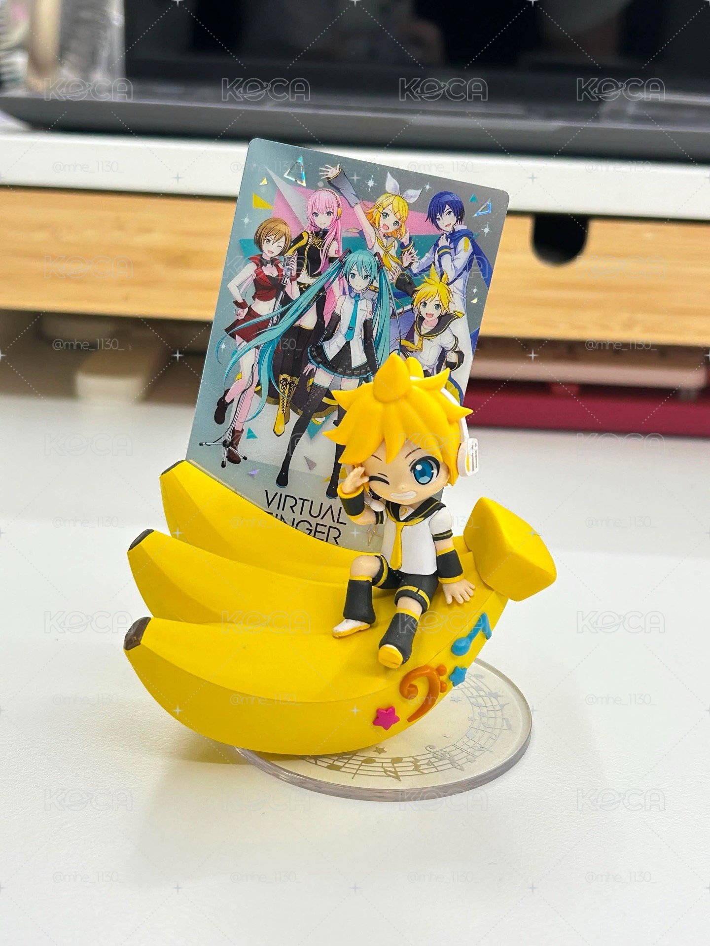 鏡音連公仔 可放卡片