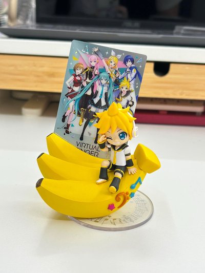 鏡音連公仔 可放卡片