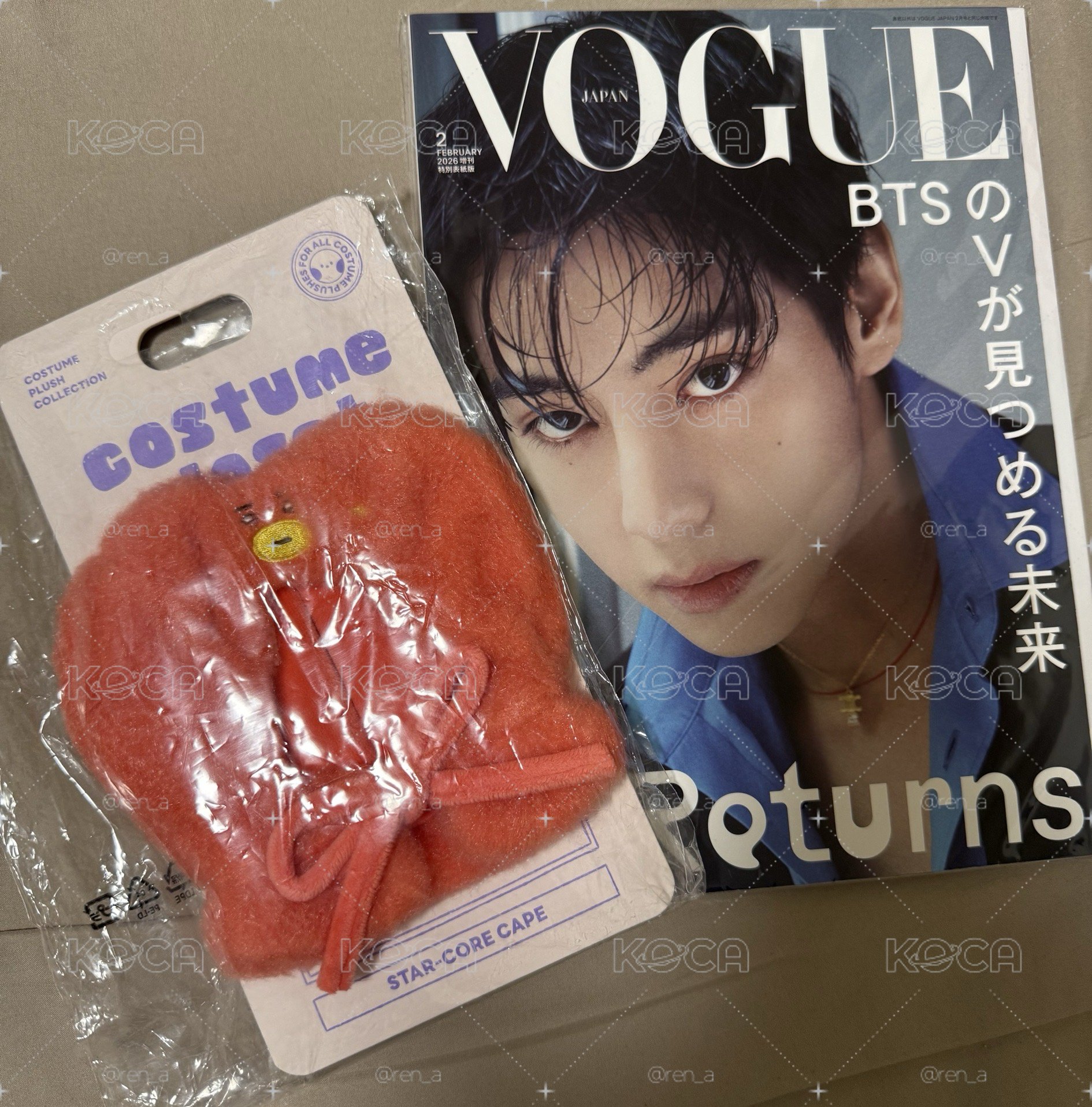 BTS V🇯🇵VOGUE雜誌+tata手燈套！