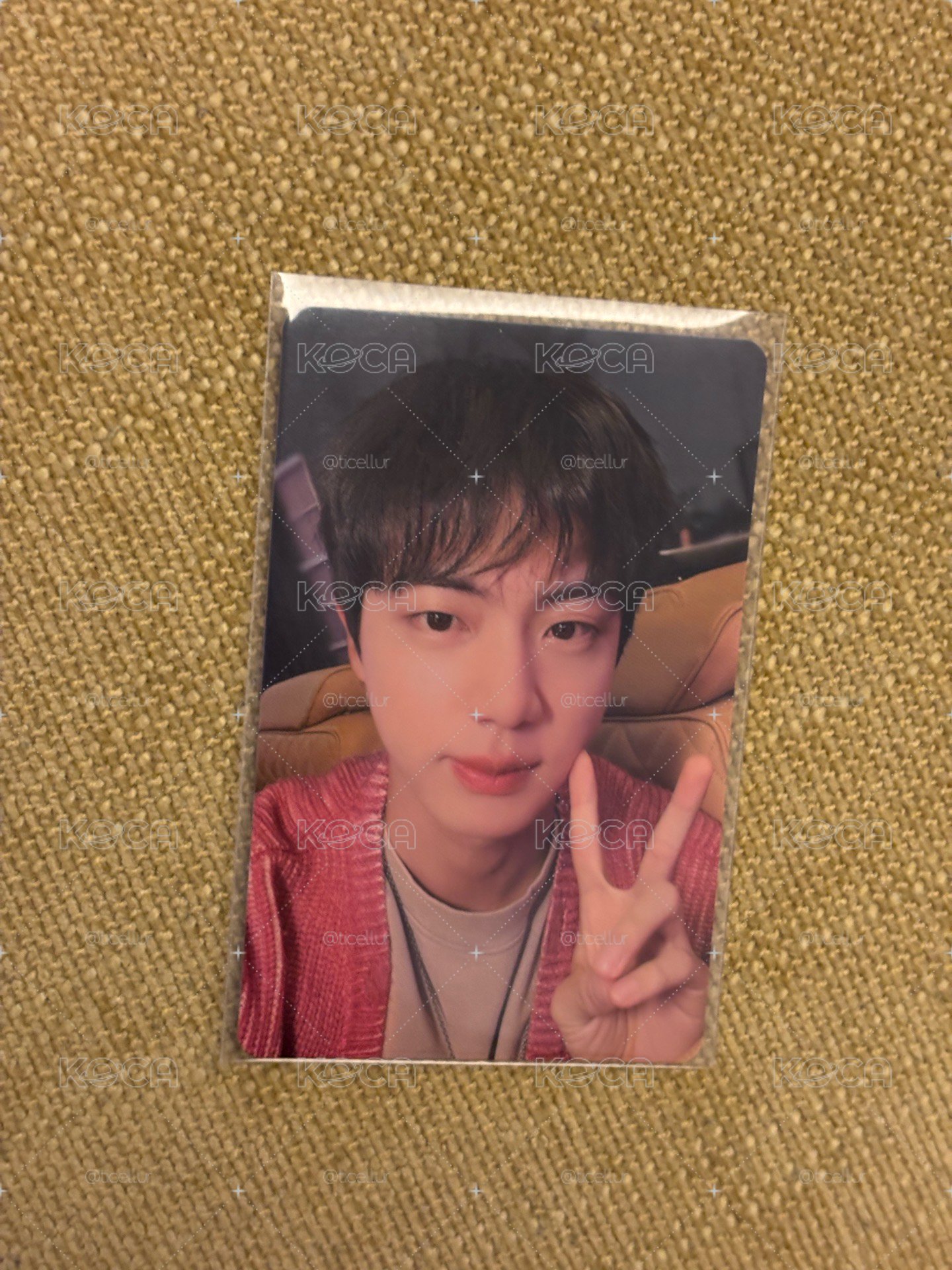 BTS 碩珍 HAPPY 小卡 環球 幸運卡 JIN