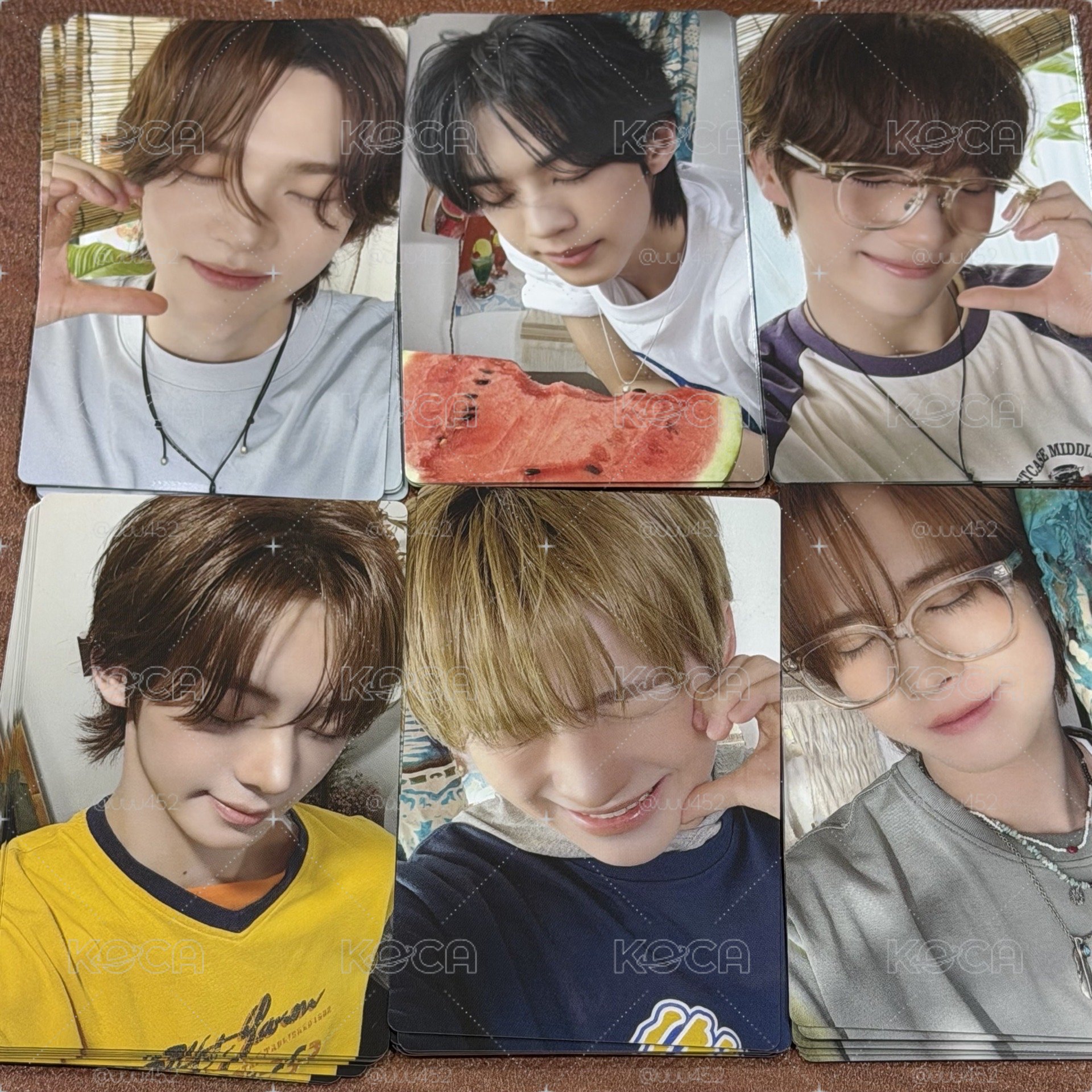 很萌的閉眼卡套組 現貨💕