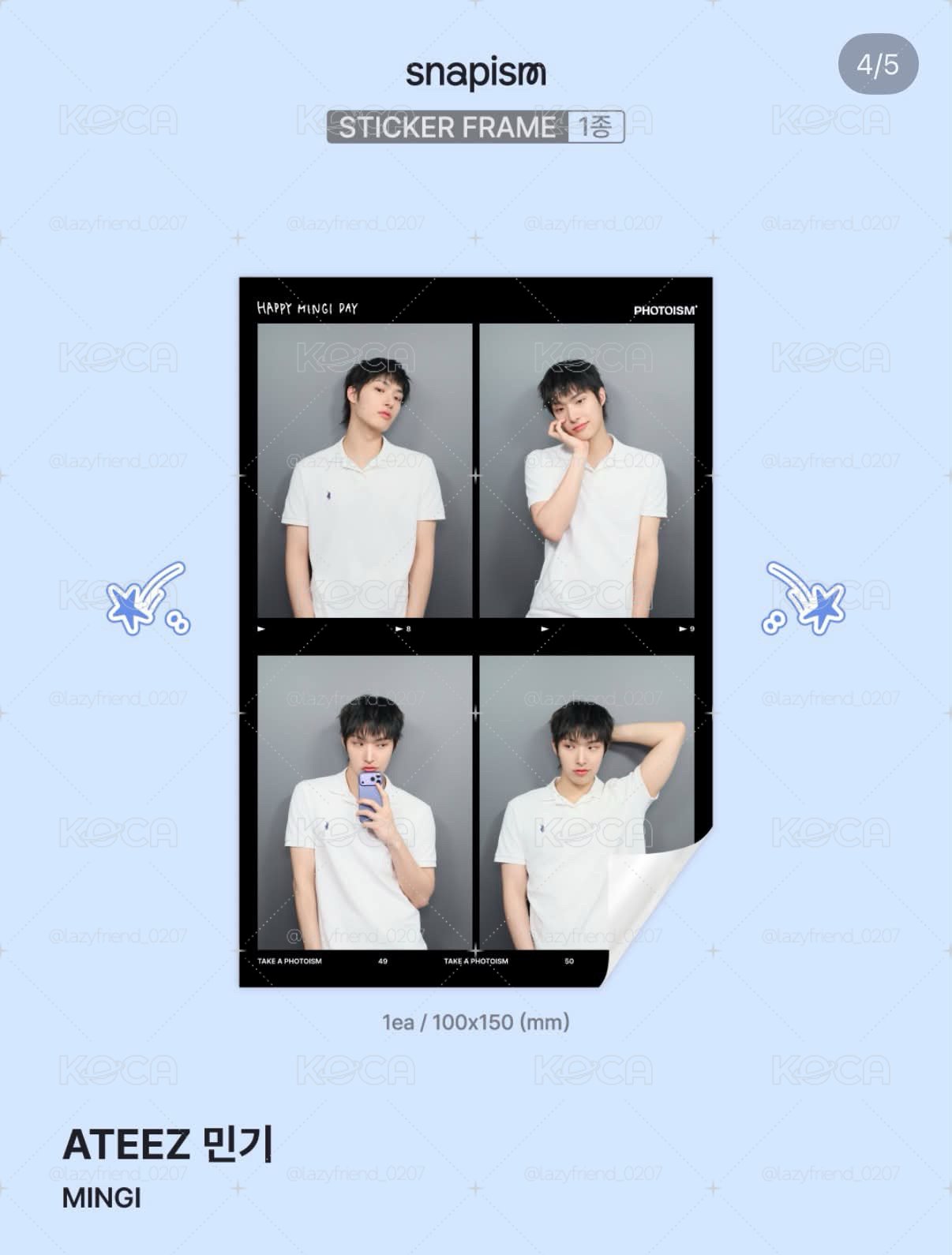 mingi 拍貼代印～8/13
