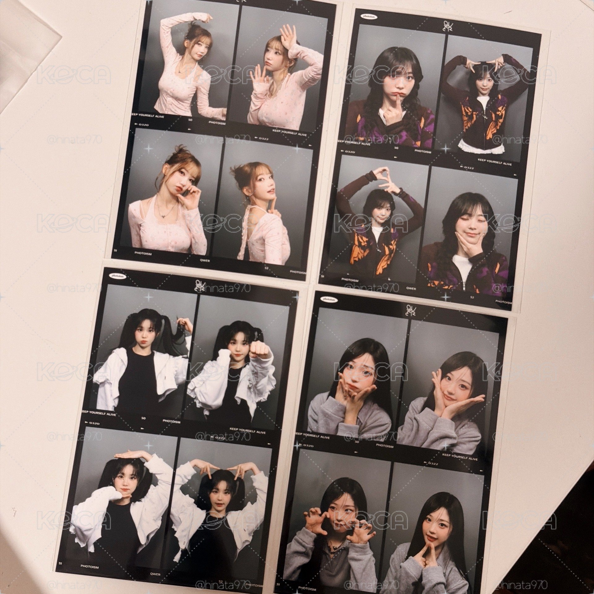 QWER snapism 人生四格+小卡