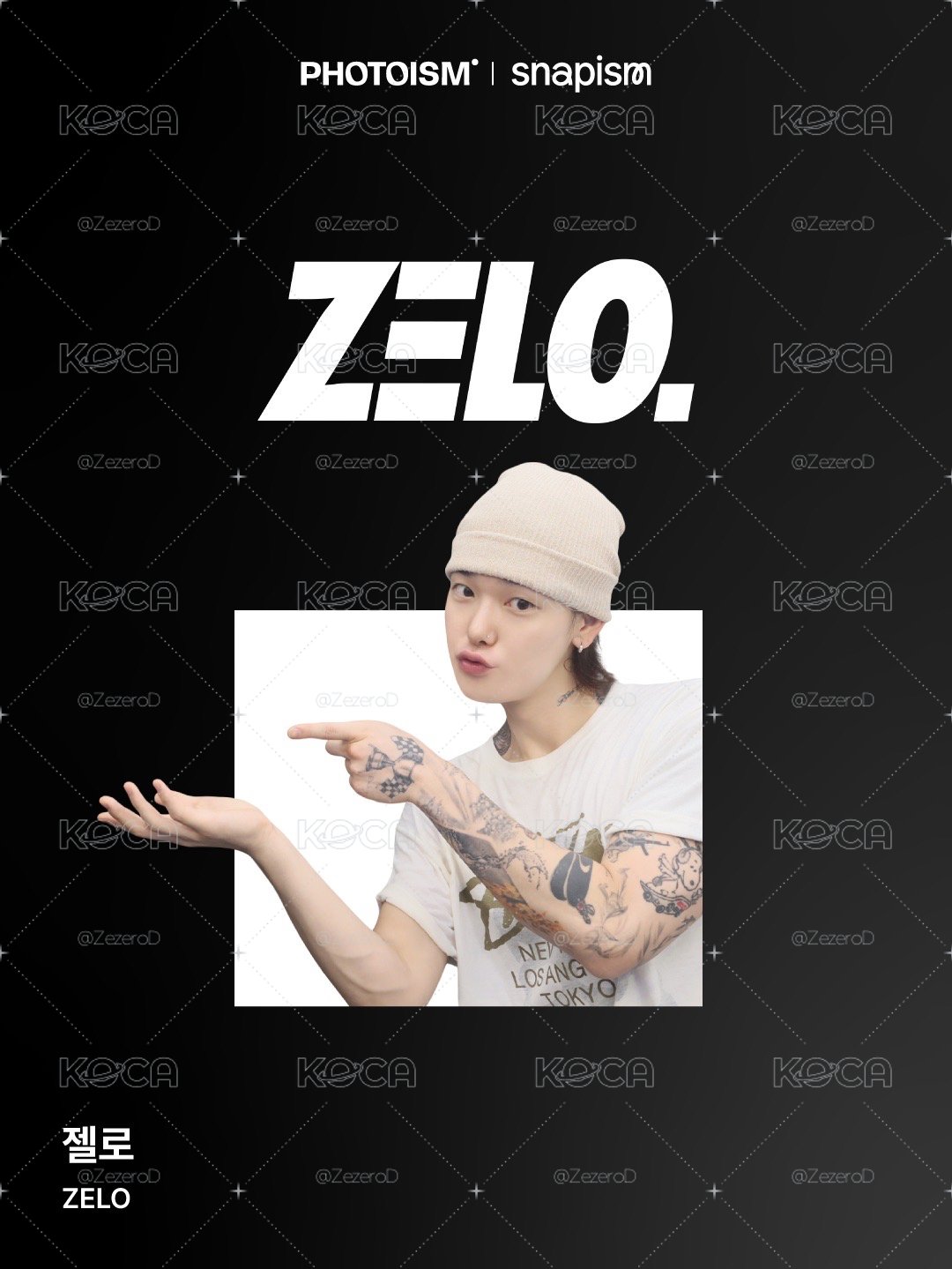 ZELO X snapism X photoism 人生四格卡 貼紙 代印