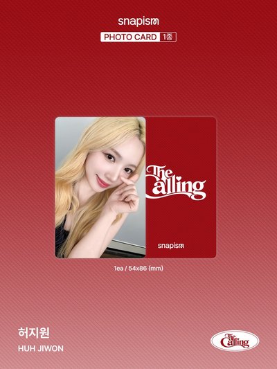 HUH JIWON X photoism X snapism 人生四格卡 貼紙 代印